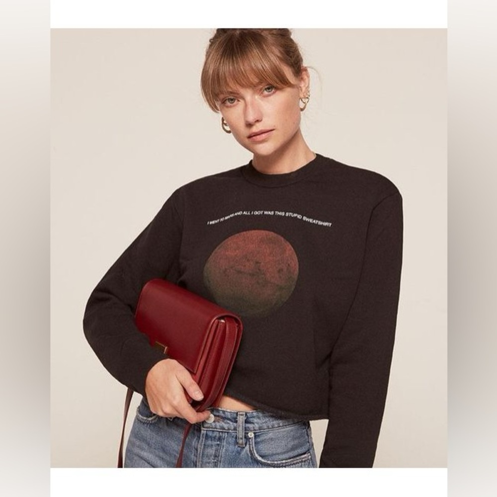 RARE Reformation Mars Sweatshirt, size Medium